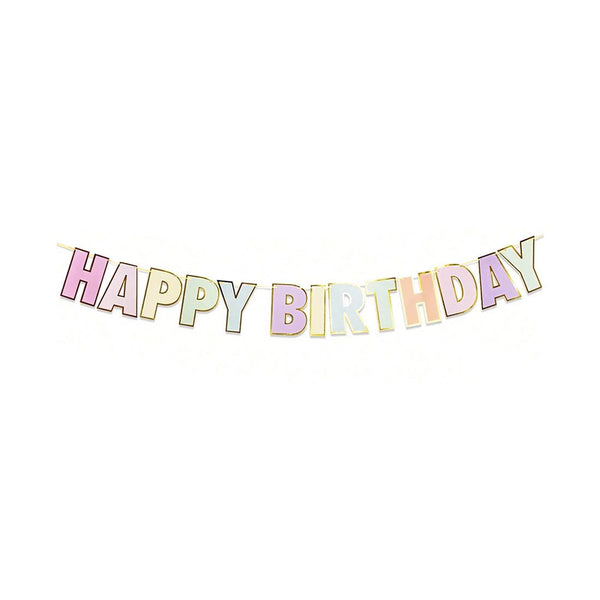 Guirnalda Feliz Cumpleaños 2.7m 13unds