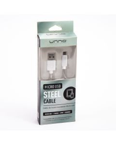 Cable Acero Inoxidable Micro USB