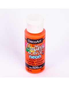 Pintura Acrílico Decoart Rojo Neón 59ml