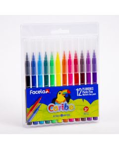 Marcador Fino Facela 12und