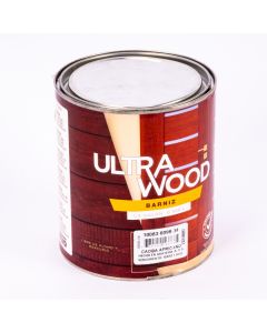 Barniz Caoba Africano Corona Ultra Wood Para Madera 1/4 Galón