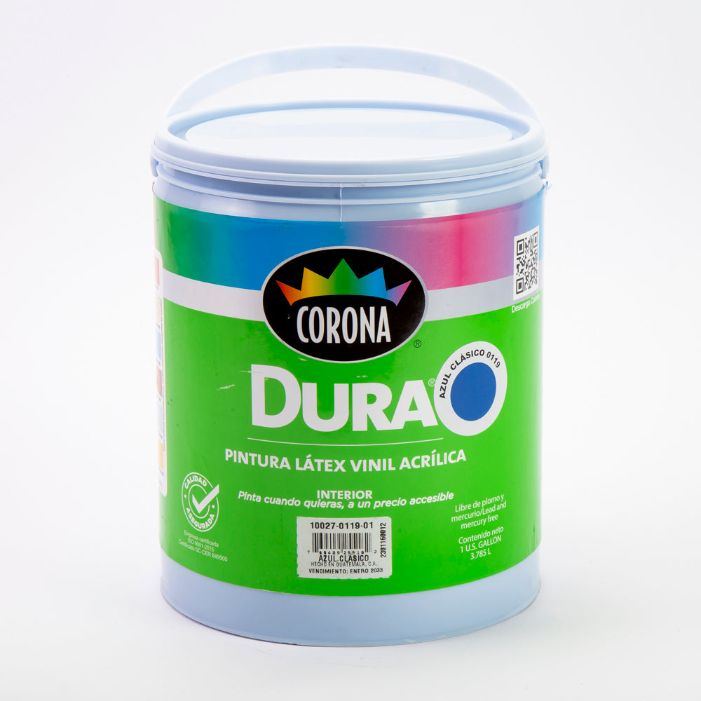 Pintura Dura Látex Azul Clásico Galón