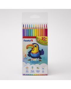 Lápices De Color Caribe Pastel 12 Uni