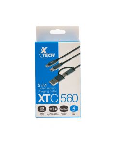 Cable Xtech Multifuncional Para Carga 5en1