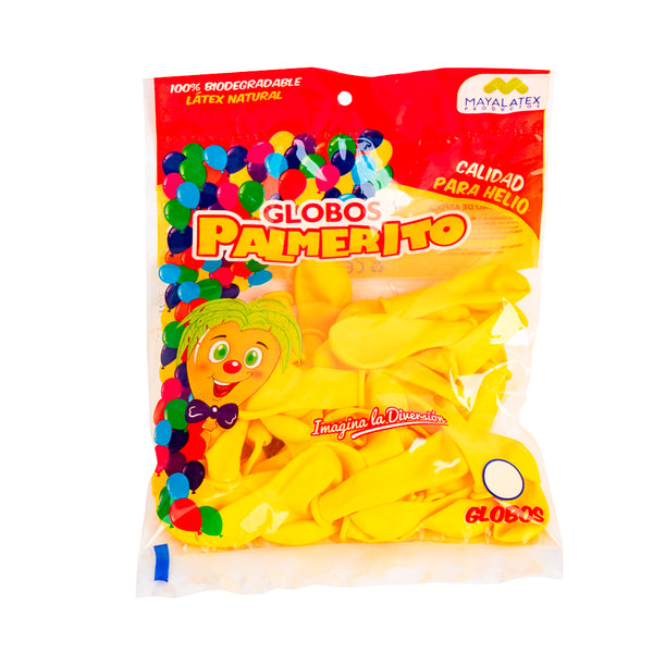 Globo Latex Calidad Helio #5 50und Amarillo