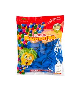 Globo Latex Calidad Helio #5 50und Azul
