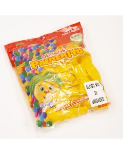 Globo Látex Palmerito Calidad Helio #12 25und Amarillo