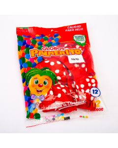 Globo Infinity Polka 12und Rojo