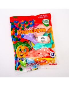 Globo Infinity Polka Pastel 12und