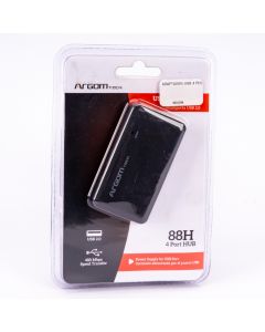 Adaptador Argom Mini Hub 4 Puertos USB 2.0