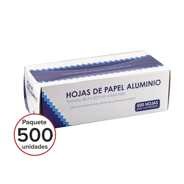 Papel Aluminio Precortado 500hojas