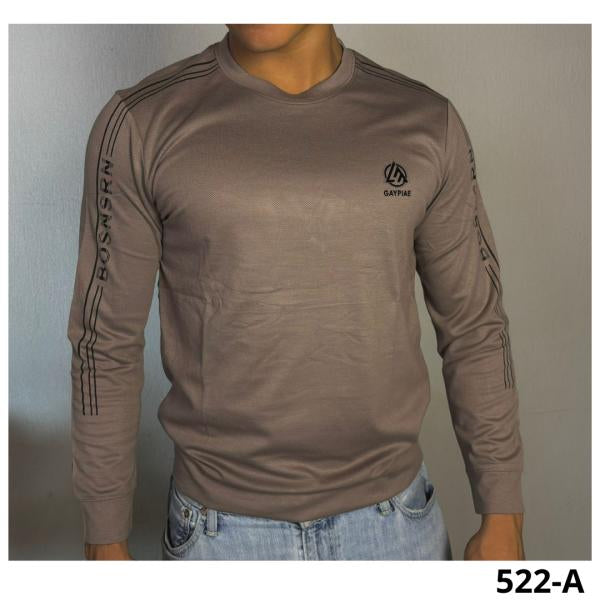 Camisa Manga Larga Gris Claro Xs