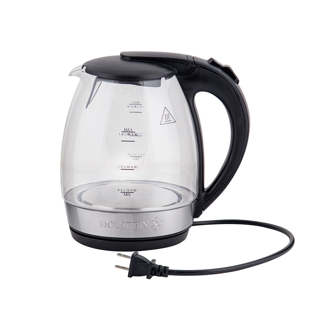 Tetera Eléctrica Vidrio Holstein 1.8lt 1500w
