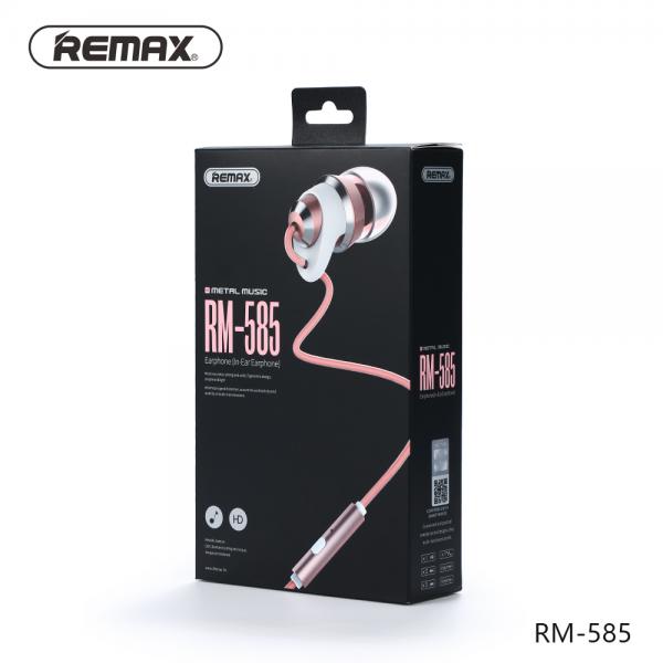 Audifonos Manos Libres RM-585 Remax Rosado