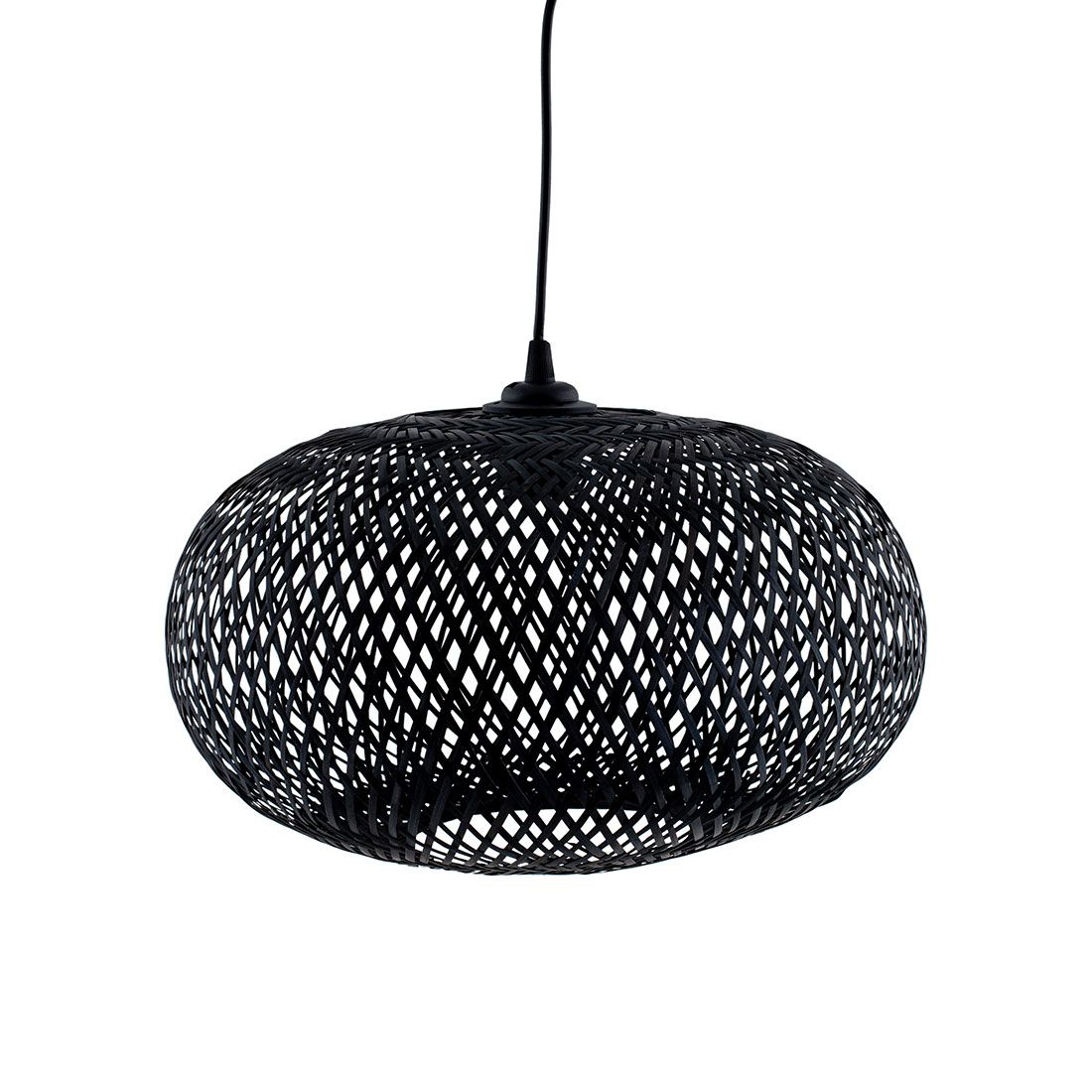 Lámpara Esférica Negra 35x25cm