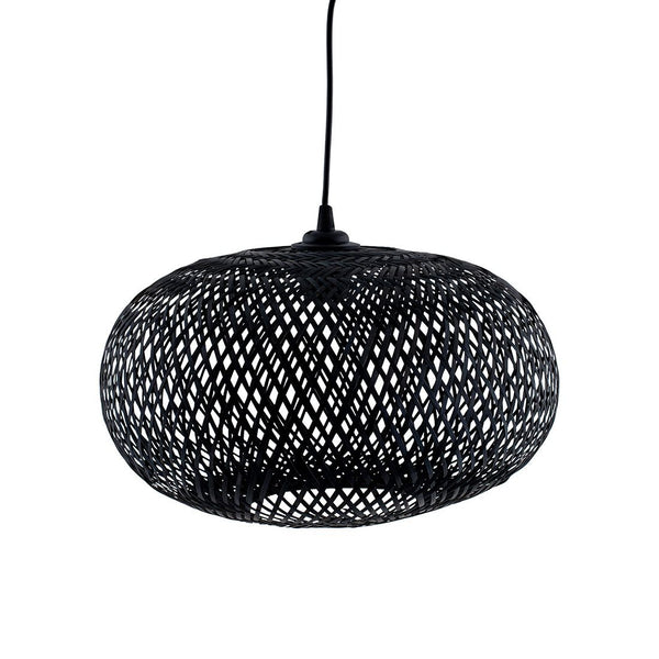 Lámpara Esférica Negra 35x25cm