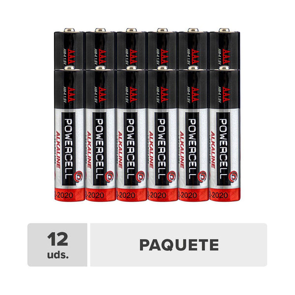 Batería Alcalina AAA 1.5v 12unds