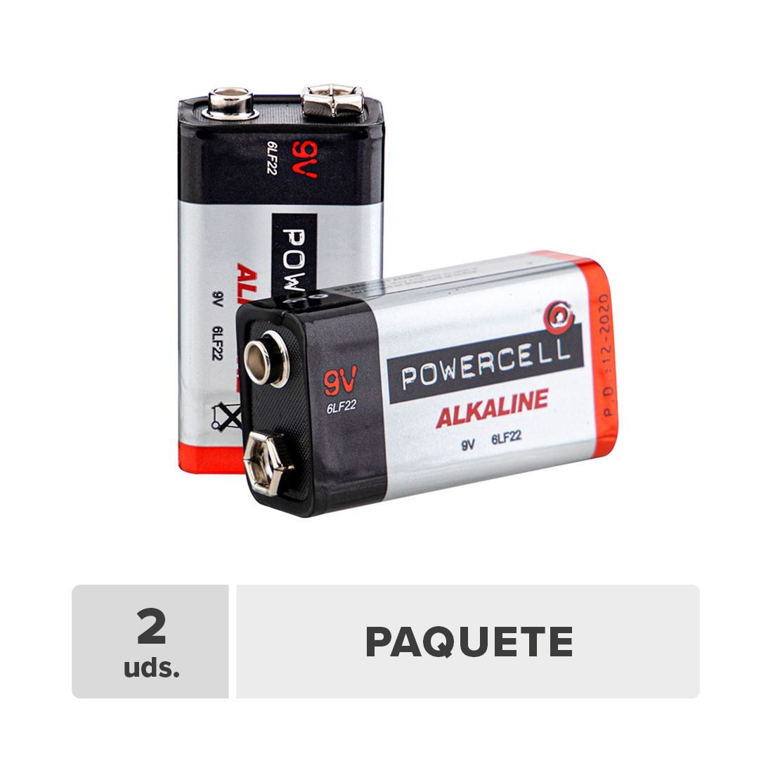Batería Alcalina 9V 2unds