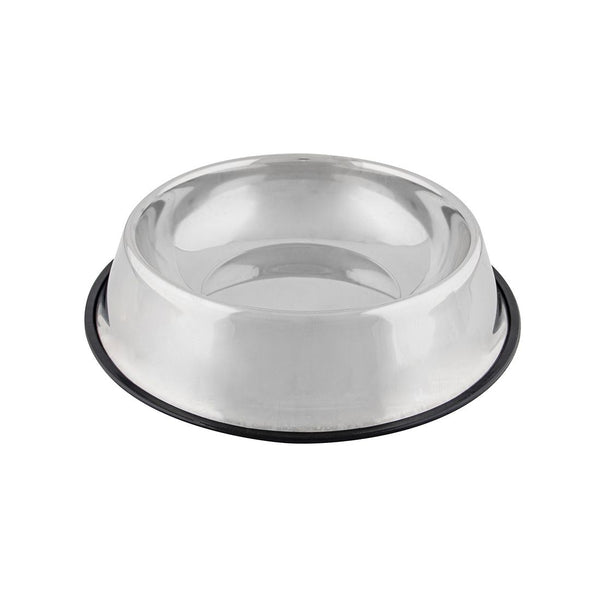 Plato Mascota Redondo Acero Inoxidable 24x33x8cm