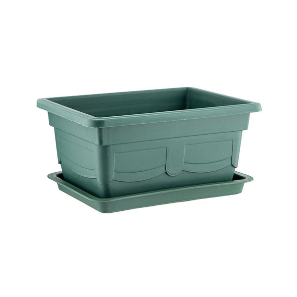 Maceta Rectangular Plástica 25x13x14cm
