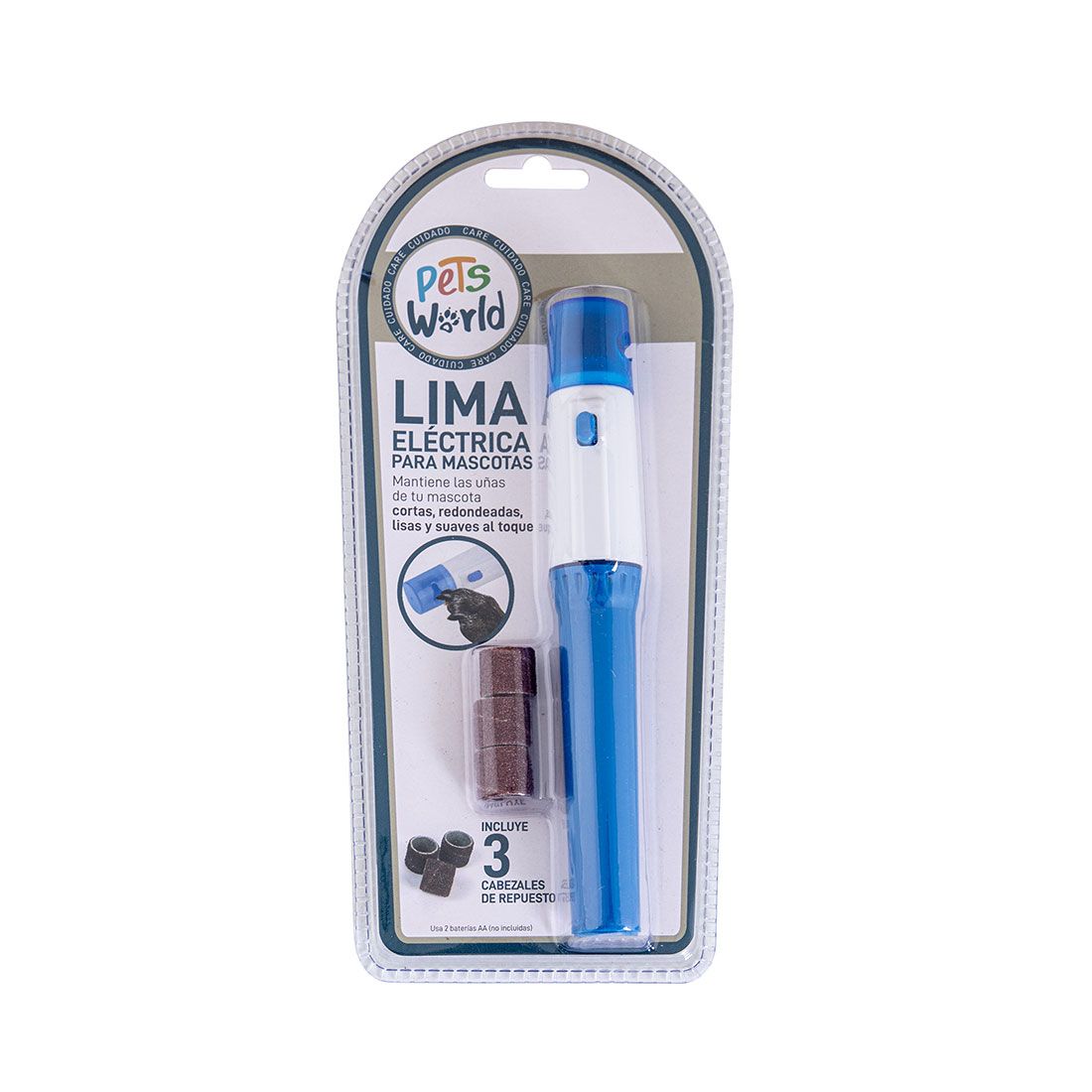 Lima Eléctrica Mascota 17x2.7cm 3pcs
