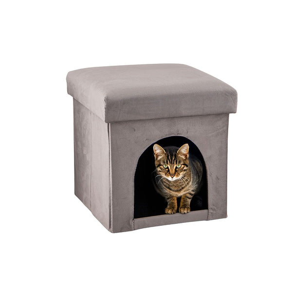 Casa Mascota Plegable Franela 30x30x30cm