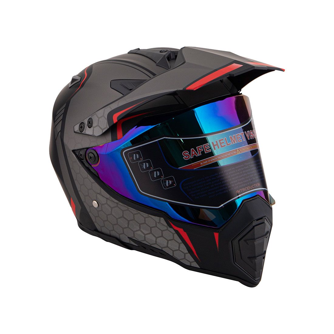 Casco Motocicleta Con Visera