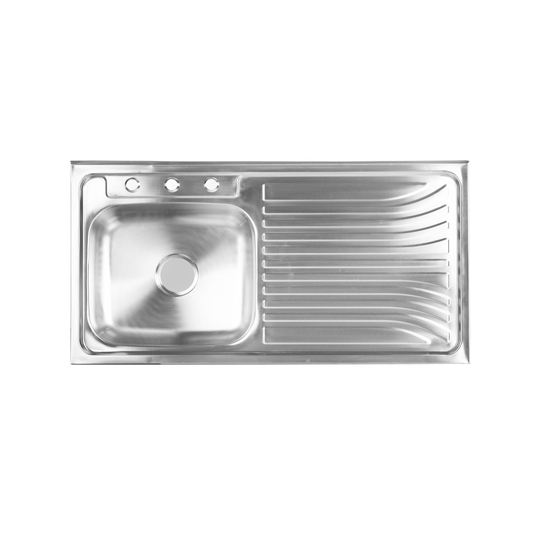 Fregadero 1 Batea Sobreponer Acero Inoxidable 100x50cm
