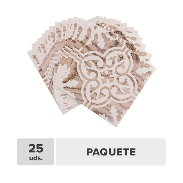 Azulejo Adhesivo Floc Vinil 20x20cm 25pcs
