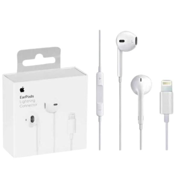Audifonos Lightning Iphone 7/14 Pro Max R.E "M" Blanco