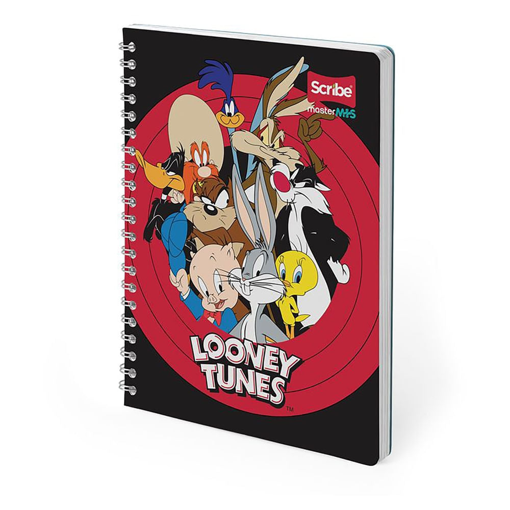 Cuadernos Y Carpetas Scribe Cuad Scribe Resorte Looney Tune 100h