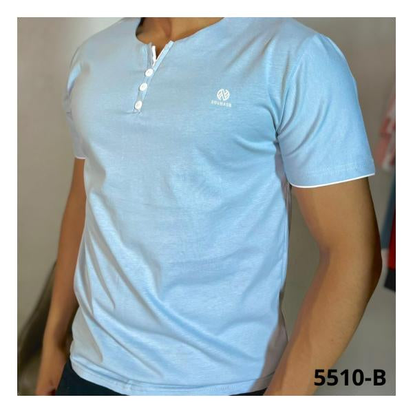 Camisa Punto Celeste S