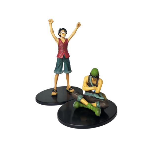 Set de Figuras Coleccionables One Piece – Luffy y Usopp (PVC 6-17cm en Bolsa)