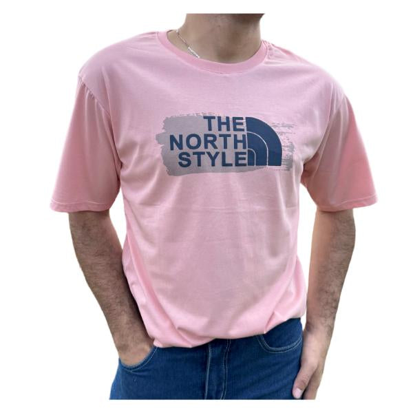 Camisa Punto The North Style Rosada S