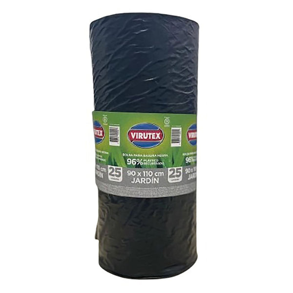 Bolsa Virutex De Basura Negra Jardín -25 Uds