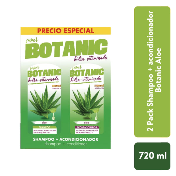 Shampoo Y Acondicionador Botanic Aloe 2 Pack - 720 Ml
