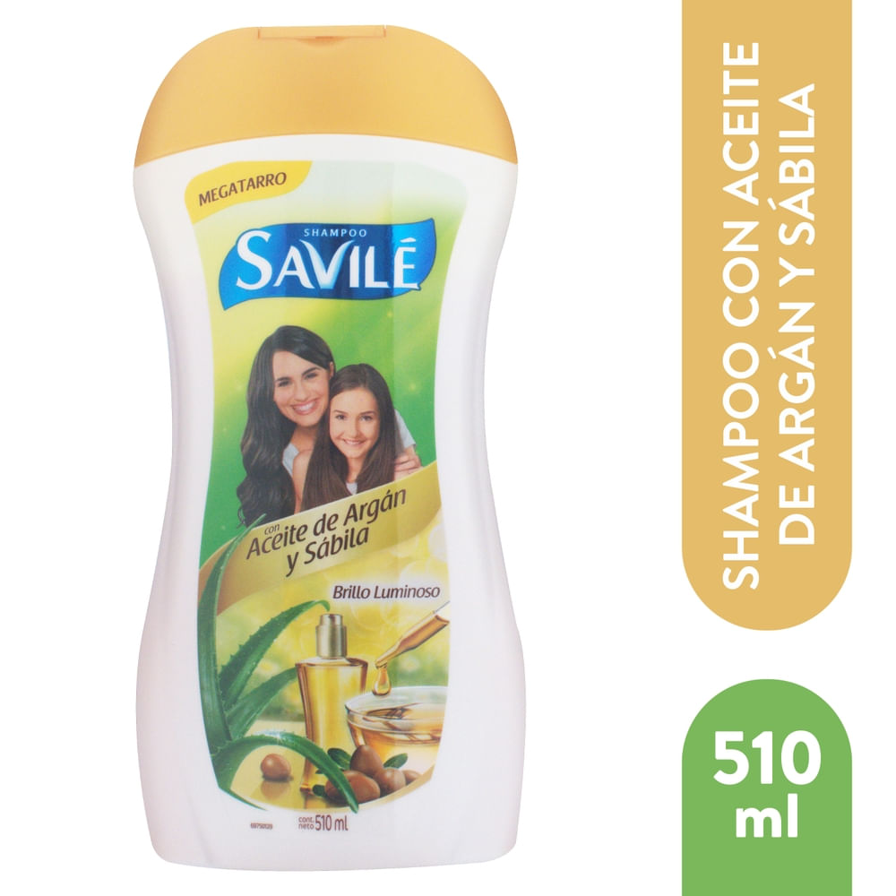 Shampoo Savilé Argán Y Sábila - 510 Ml