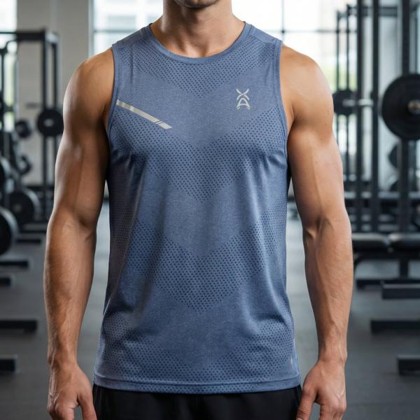 Camiseta Deportiva Azul S