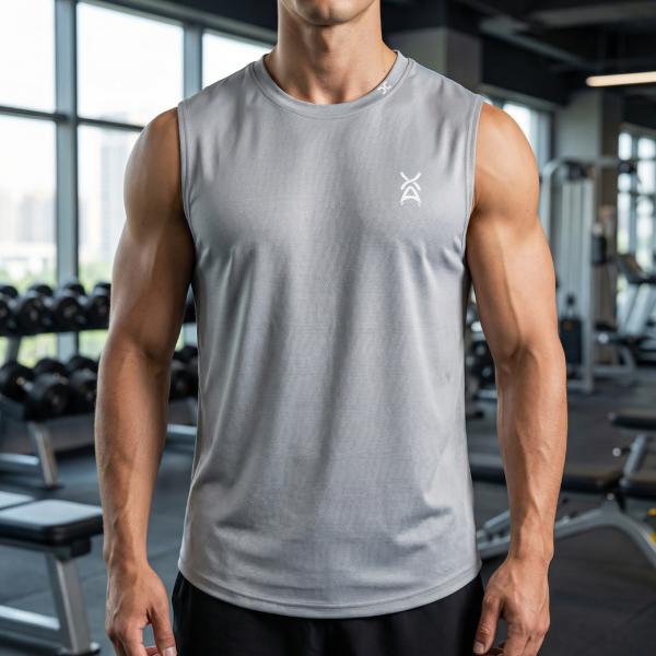 Camiseta Deportiva Gris S