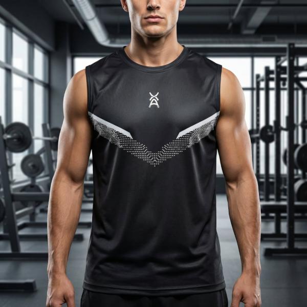 Camiseta Deportiva Negra S