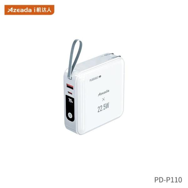 Bateria Emergencia  10000 Mah  Modelo Pd-P110 Azeada Blanco