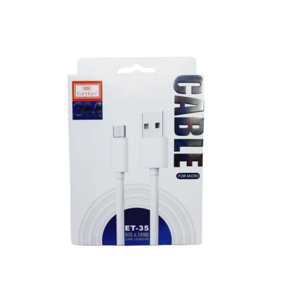 Cables Usb Micro V8 Et-35 3M Earldom Blanco