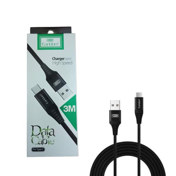 Cables Usb Tipo-C Ec-038C 3M Earldom Negro