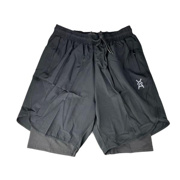 Pantaloneta Deportiva CON Licra Negra S ED063-S
