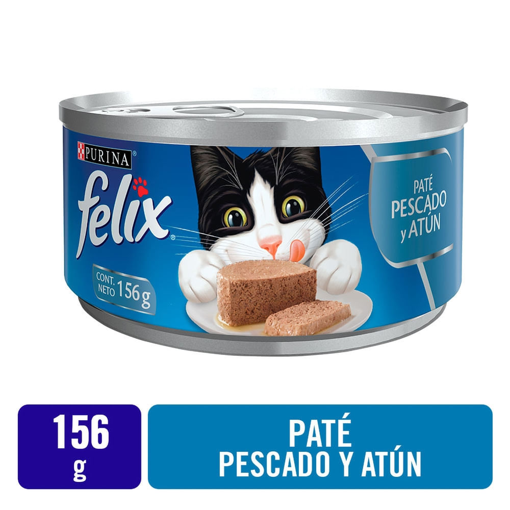 Alimento Húmedo Para Gatos Felix Pate Pescado - 156 G