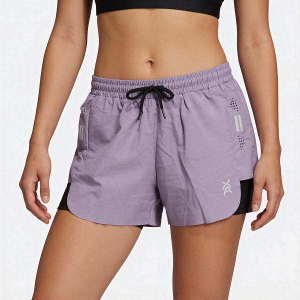 Pantaloneta Deportiva De Mujer Morada S