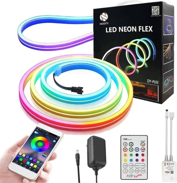 Tira De  Luz Neon 5M Rgb