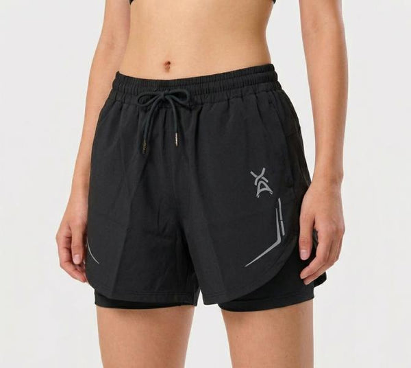 Pantaloneta Deportiva De Mujer Negra S