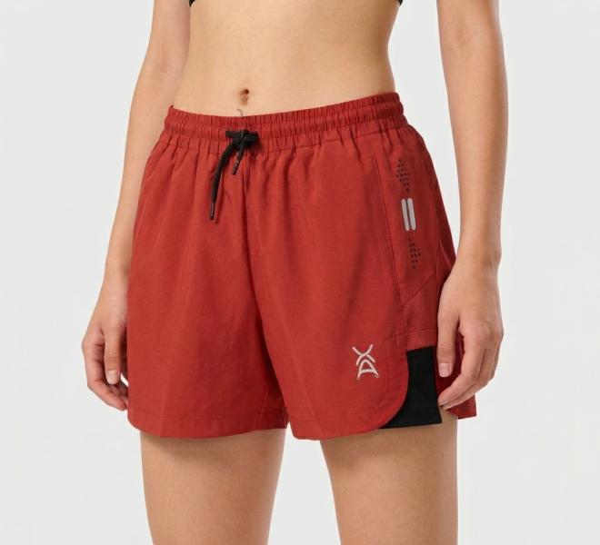 Pantaloneta Deportiva De Mujer Terracota S