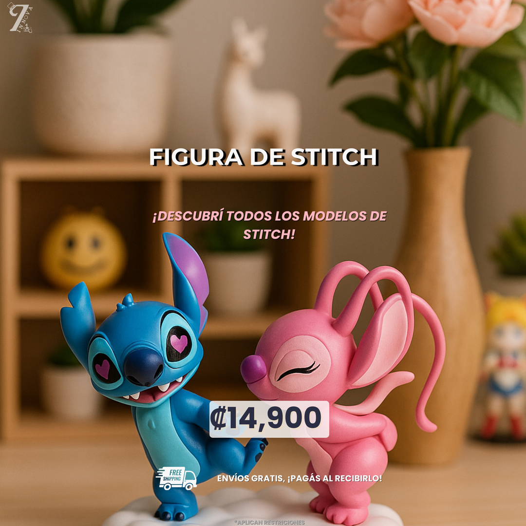 🌀 Set de Figuras Stitch & Angel – Edición Especial de Amor 💙💖